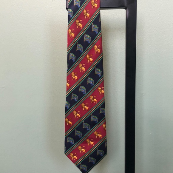 Fendi Lion Image Silk Tie - Picture 1 of 7